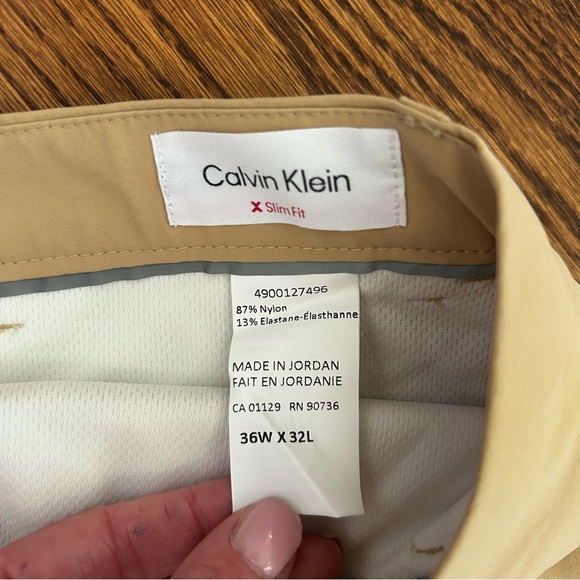 Calvin Klein Men's Beige Chinos, Jet, 36W x 32L, NWT - Picture 2 of 10